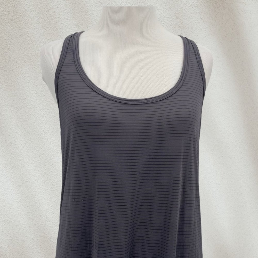 Beyond Yoga Size Medium Gray Racerback Twisted Tank Top Womens Athletic Workout - Picture 2 of 7